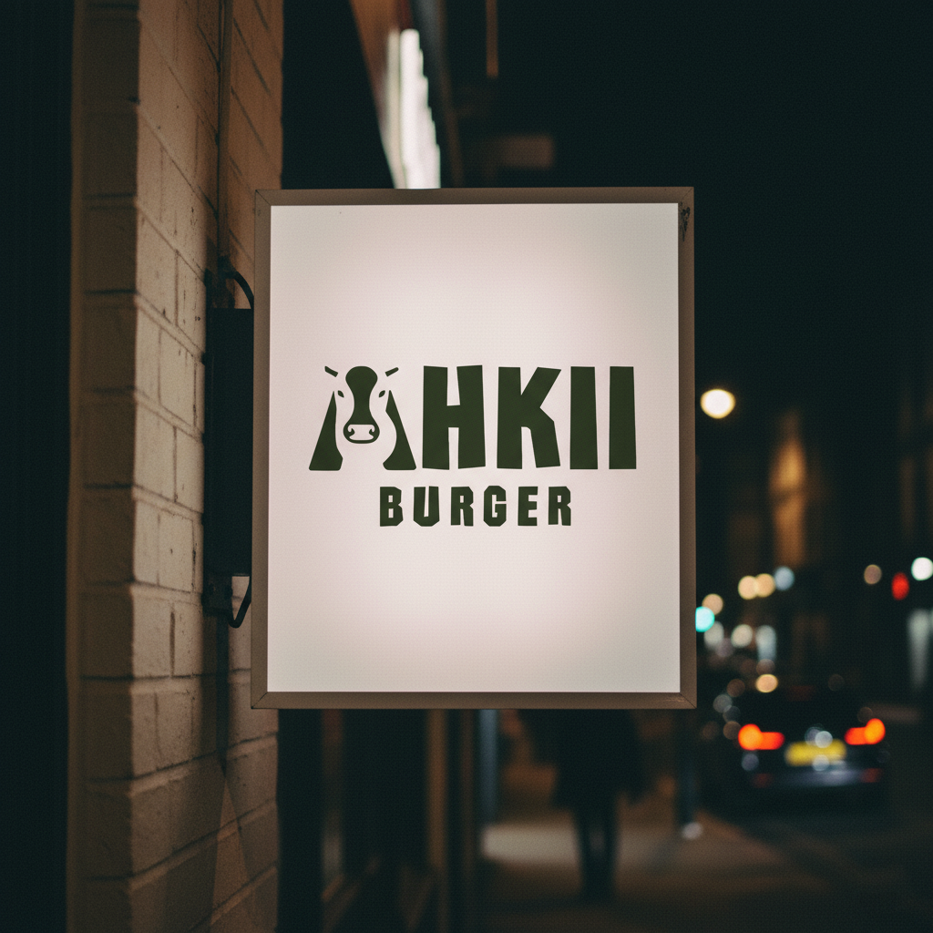 AHKII Burger Shop Sign
